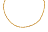 14 karaat gouden ketting koordschakel voor dames