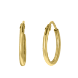 Silberne Ohrringe, vergoldet, 12 mm