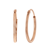 Zilveren roséplated oorringen voor dames