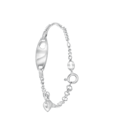 Kinderplattenarmband, 925 Silber, Herz