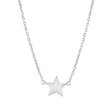 Zilveren ketting rhodiumplated galaxy ster