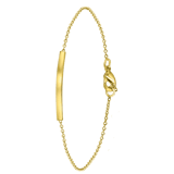 Zilveren goldplated fantasiearmband voor dames