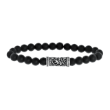 Stainless steel armband met agate stenen