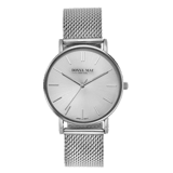 Donna Mae Dames Horloge Zilverkleurig