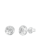 Zilveren oorbellen rhodiumplated met zirkonia