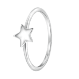 Ring, 925 Silber, rhodiniert, Stern der Galaxis