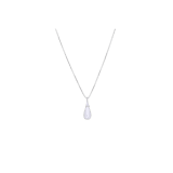 Zilveren ketting met hanger parel