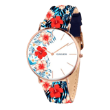 Clueless Armbanduhr mit mehrfarbigem Lederarmband