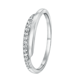Zilveren ring met zirkonia