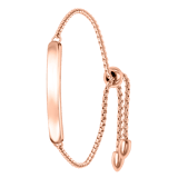 Plattenarmband, Edelstahl, rotvergoldet