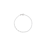 Gerecycled zilveren enkelband