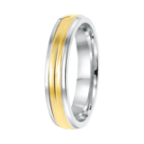 Zilveren goldplated liefdesring San Sebastian voor dames