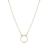 Goldplated choker met hanger voor dames