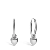 Kinderohrringe, 925 Silber, Herz