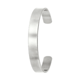 Gerecycled stainless steel armband bangle 10mm mat