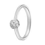 Zilveren ring gerhodineerd 4mm met zirkonia