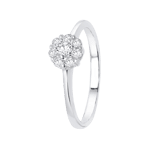 Zilveren ring gerhodineerd 6mm met zirkonia