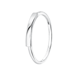 Zilveren ring met bar