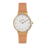 Icon of Sweden horloge met een bruine leren band