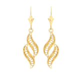 375 Gold Ohrstecker, Welle