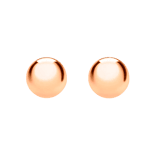 375 Gold Ohrstecker, Kugel, rosa