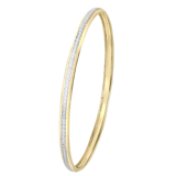 Armreif, 375 Gelb- und Weißgold, Diamantschliff