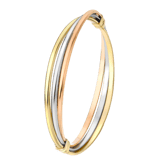 Tricolor-Armreif, 375 Gold, 3-in-1