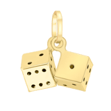 375 Gold Anhänger mit 2 Würfeln