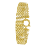 375 Gold Armband mit Bismark-Gliedern