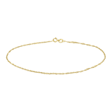 9 Karaat enkelband gourmet twist