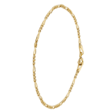 375 Gold Armband mit Figaro-Gliedern