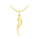 375 Gold Halskette mit Hornanhänger