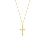 9 karaat ketting met hanger kruis voor dames