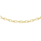 375 Gold Halskette Jasseron mit Diamantschliff