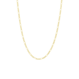 9 karaat ketting figaro diamond cut voor dames