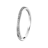 585 Weißgold-Ring mit Diamanten
