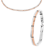 Stainless steel roséplated voor dames