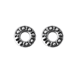 Ohrringe in 925 Silber offen gearbeiteter Kreis Bali