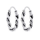 Zilveren oorringen Bali 14mm voor dames