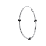 Ohrringe aus 925 Silber, Bali, 30 mm