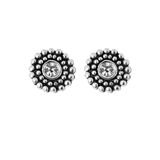 Ohrringe Bali, 925 Silber, mit Kristall