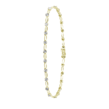 Armband, 585 Gelbgold, mit Diamanten 0,30 ct