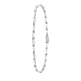 Armband, 585 Weißgold, mit Diamanten (0,30 ct)