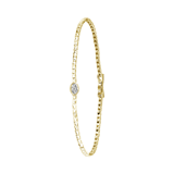 Armband, 585 Gelbgold, mit Diamanten 0,06 ct