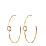 Goldfarbene Byoux-Ohrringe mit Knoten