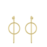 Goldfarbene Byoux-Ohrringe
