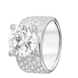 Ring, 925 Silber, breit, mit Zirkonia