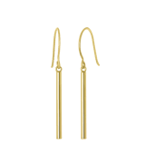 585 Gelbgold-Ohrringe „Bar“ 2 cm