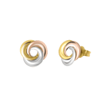 585 Gold Tricolor-Ohrringe