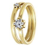 585 Gelbgold-Ring mit Zirkonia